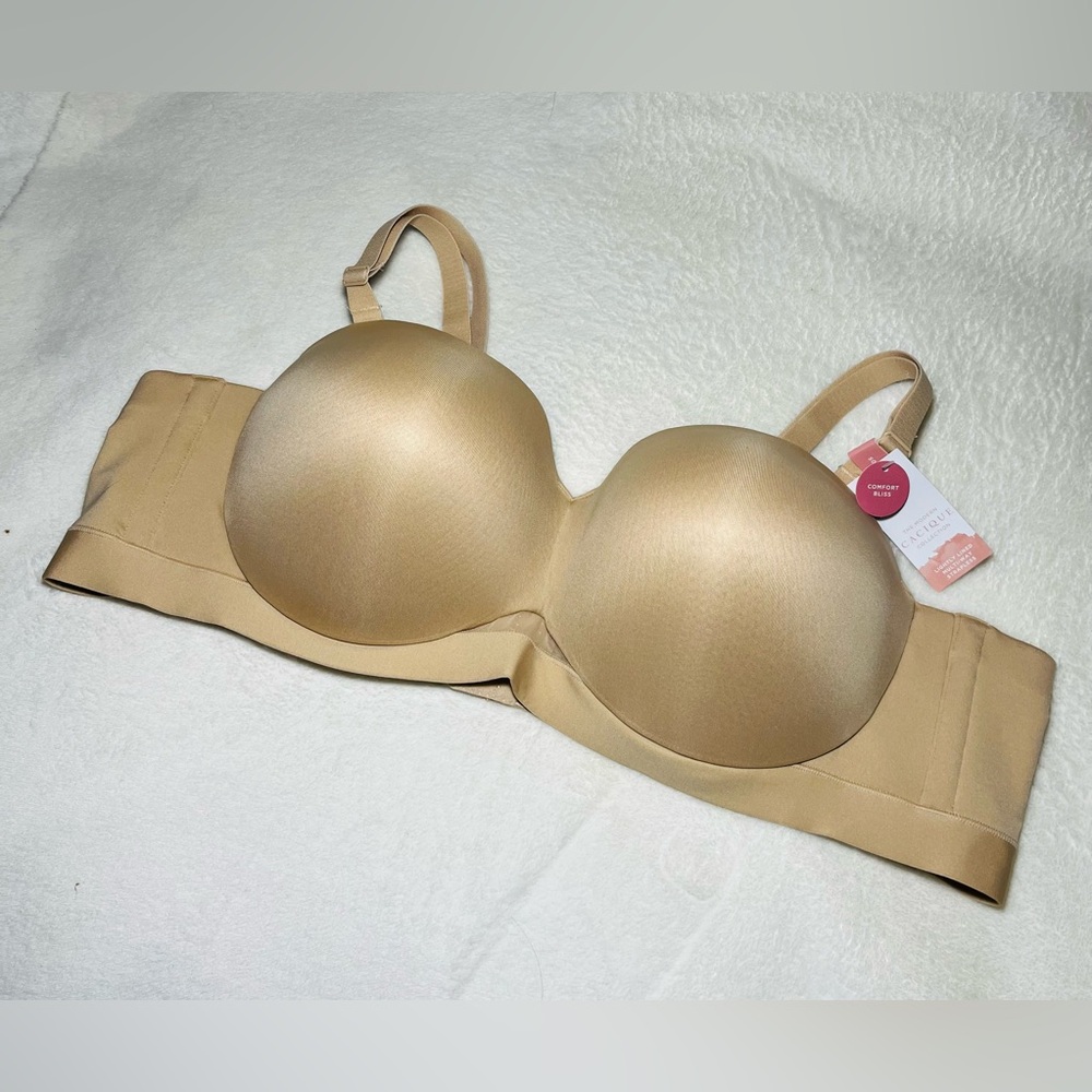 Casique Women's Tan Strapless Bra Sz 50B